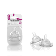 Twistshake® 2x Cucelj Anti-Colic za stekleničko L (4 M +) Twistshake