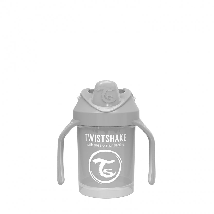 Twistshake® Lonček Mini Cup 230ml (4+m) Pastel Grey Twistshake