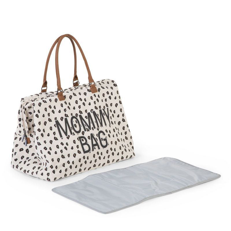Childhome® Previjalna torba Mommy Bag Big Canvas Leopard Childhome