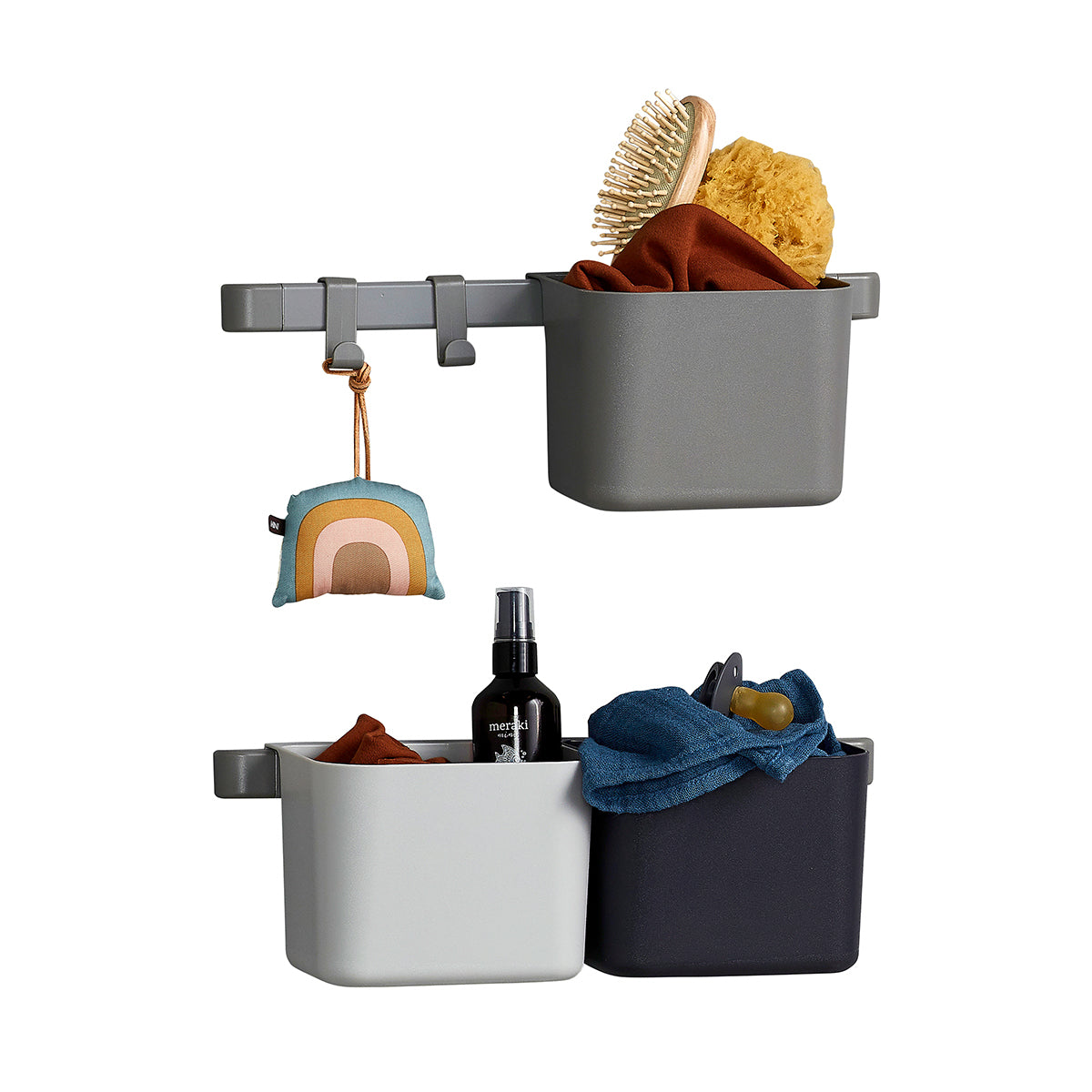 Leander® 3x organizatorji in 2x krajši nosilec Dusty Grey Leander