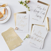 Ginger Ray® Kartice za fotografiranje Gold Wedding Ginger Ray
