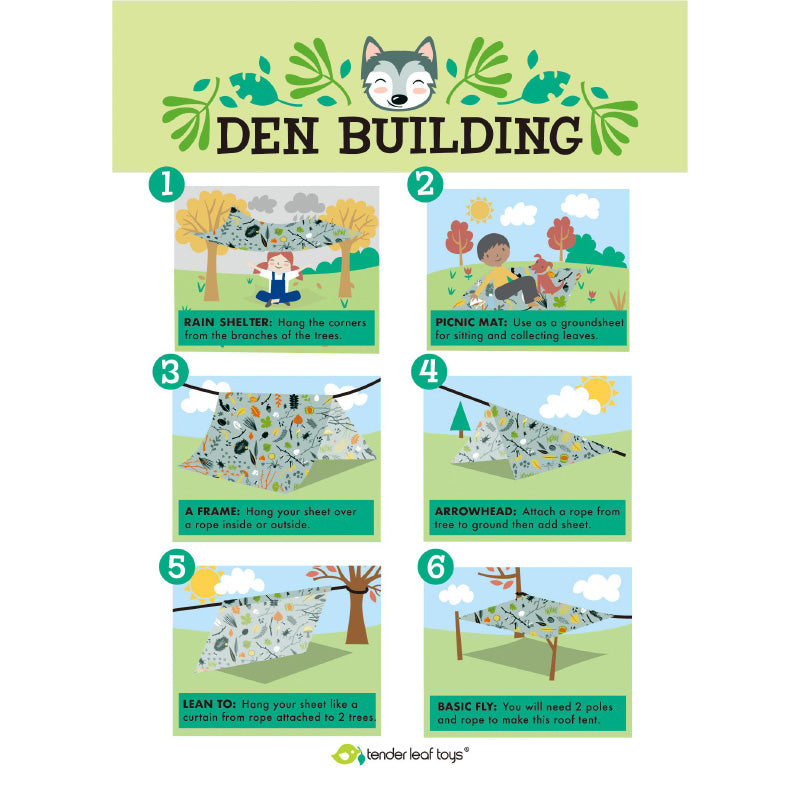 Tender Leaf Toys® Leseni set za izlet v gozd Forest Trail Set Tender Leaf Toys