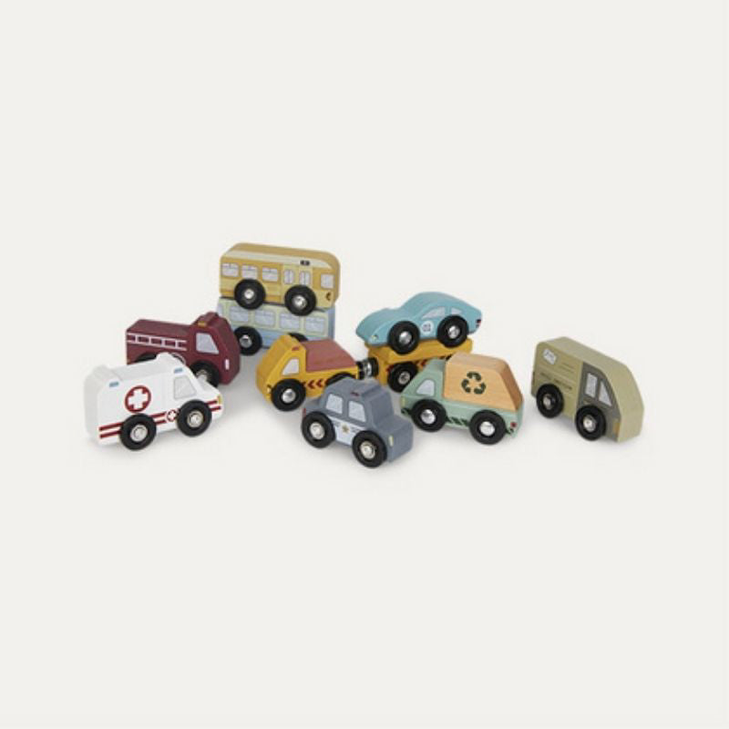 Little Dutch® komplet lesenih avtomobilčkov Little Dutch