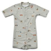 Liewood® Otroške celodelne kopalke Max Vehicles/Dove Blue Mix 104/110 Liewood