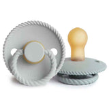 Frigg® Natural rubber Pacifier Rope French Gray/Silver Gray