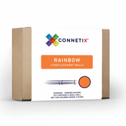 Connetix® Lesene žogice Rainbow 12 kosov Connetix