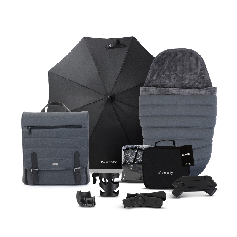 iCandy® Otroški voziček s košaro 2v1 Peach 7 Dark Grey Phantom iCandy