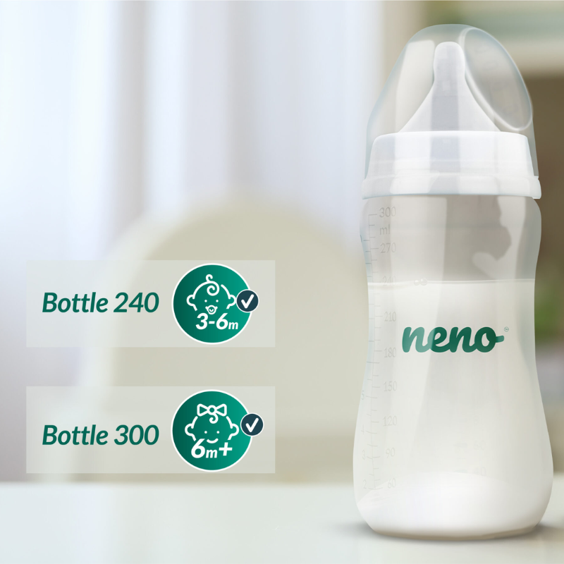 Neno® Steklenička s cucljem 300ml Neno