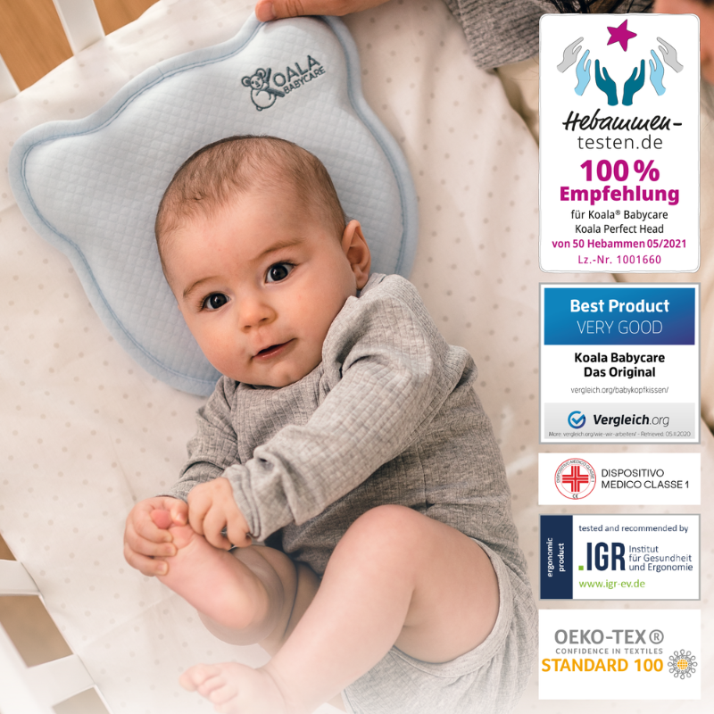 Koala Babycare® Pripomoček za preprečevanje zaležane glavice Perfect Head AIR Blue Koala Babycare