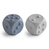 Mushie® Dice Press Toy 2-pack Tradewinds/Stone
