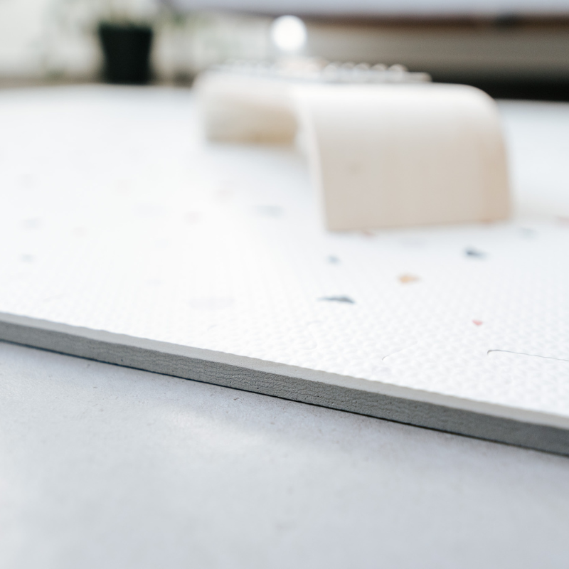 Evibell® Igralna podloga Puzzle 120x180 Terrazzo Cream Evibell