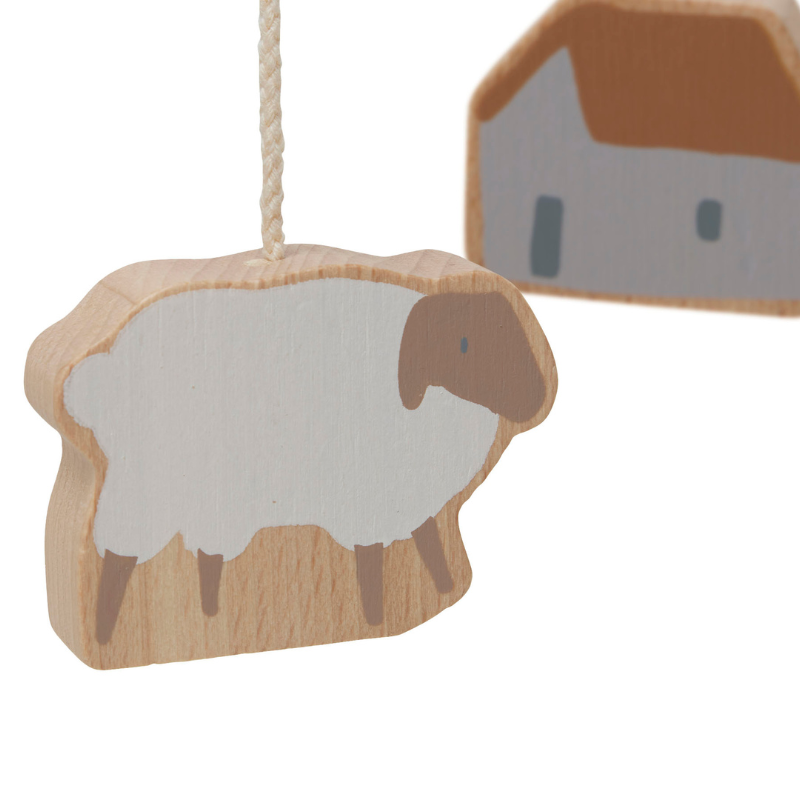 Jollein® Leseni vrtiljak Farm Biscuit/Ivory Jollein