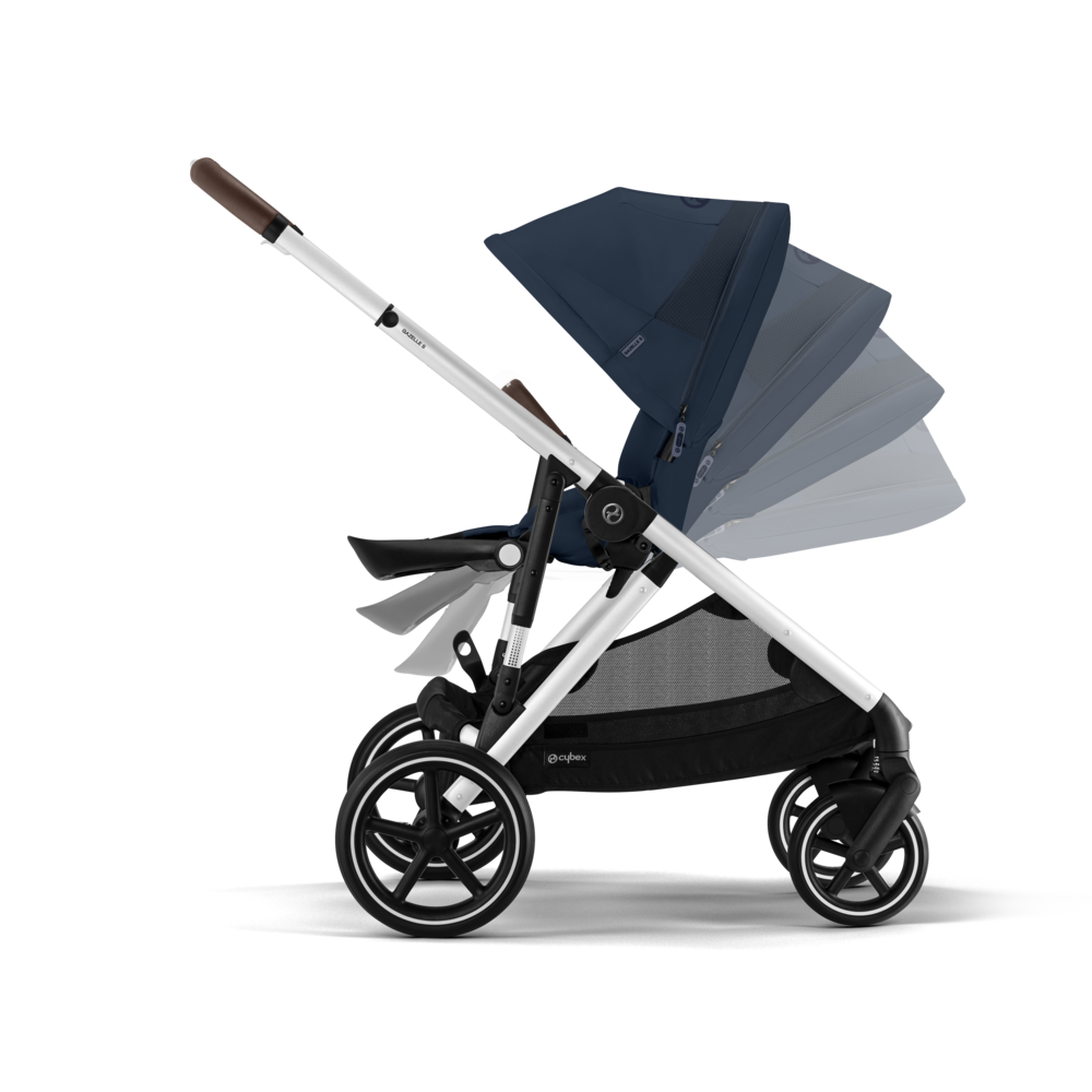 Cybex® Otroški voziček Gazelle™ Ocean Blue (Silver Frame) Cybex