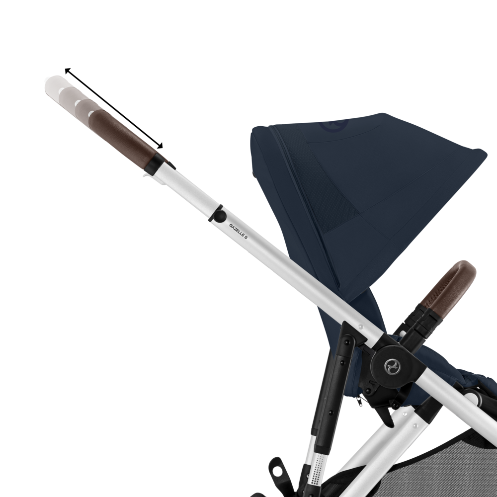 Cybex® Otroški voziček Gazelle™ Ocean Blue (Silver Frame) Cybex