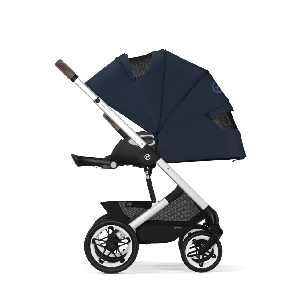 Cybex® Otroški voziček Talos S LUX (0-22 kg) Ocean Blue (Silver Frame) Cybex