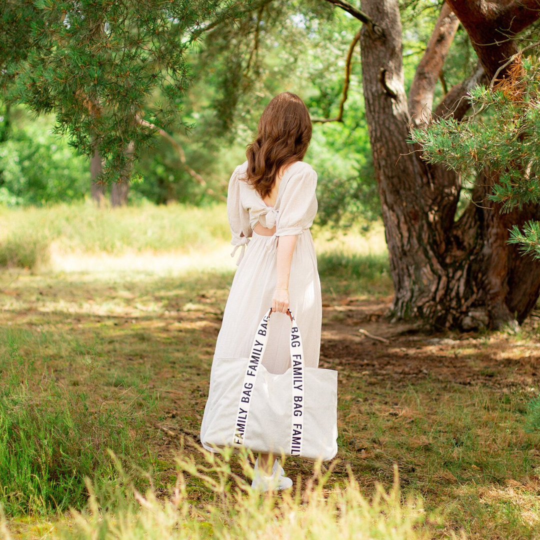 Childhome® Torba Family Bag Signature Canvas Off White Childhome