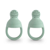 Mushie® Silicone Fresh Food Feeder 2-pack Cambridge Blue
