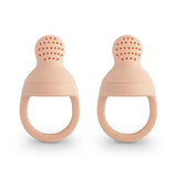 Mushie® Silicone Fresh Food Feeder 2-pack Blush