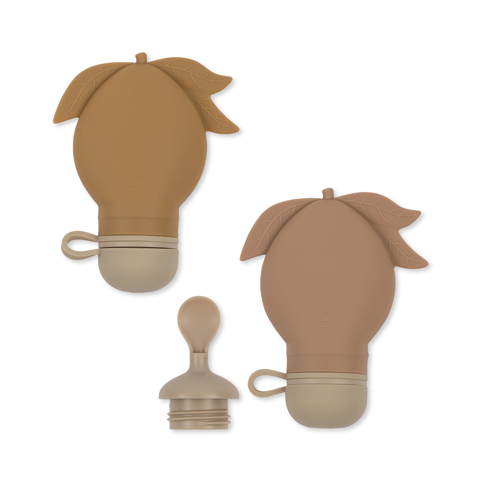 Konges Sløjd® Set 2 silikonskih vrečk za smoothie Almond/Blush Konges Sløjd