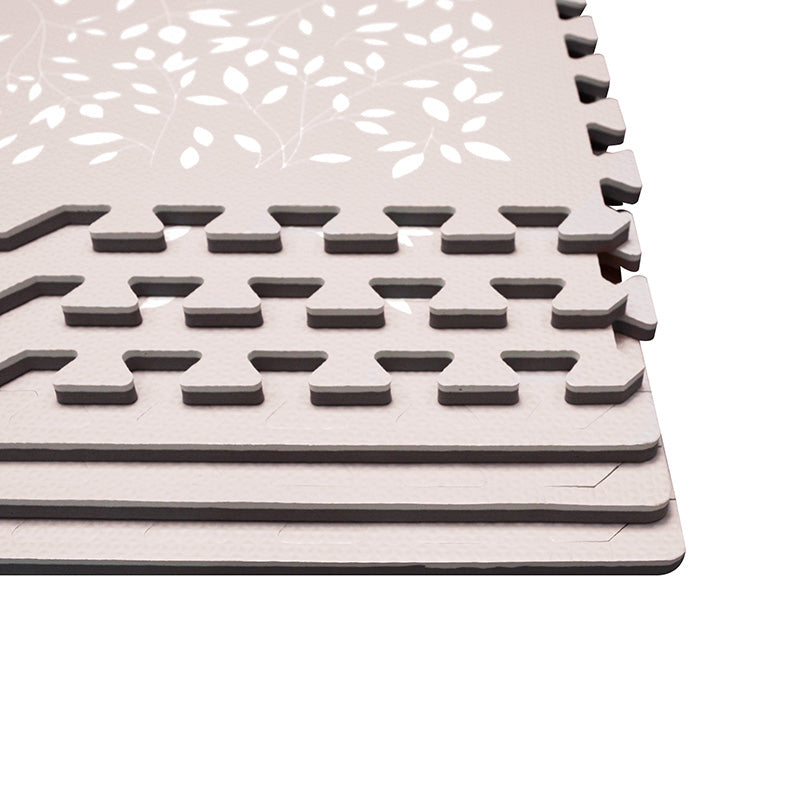 Evibell® Igralna podloga Puzzle 120x180 Leaves Raspberry Evibell