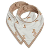 Jollein® Bib Bandana Teddy Bear GOTS 2 pcs.