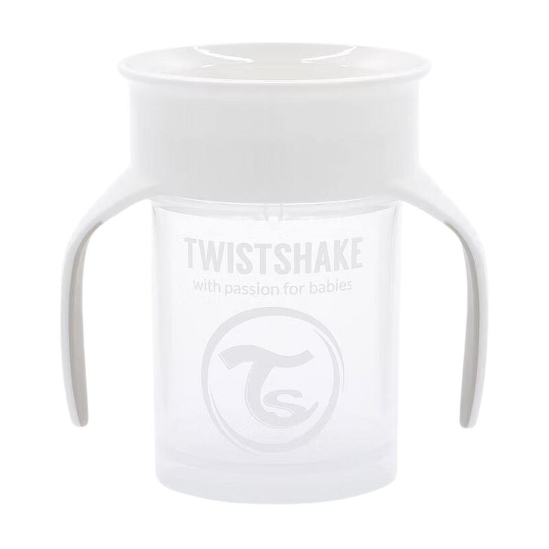 Twistshake® 360 Lonček za učenje pitja 230ml White Twistshake
