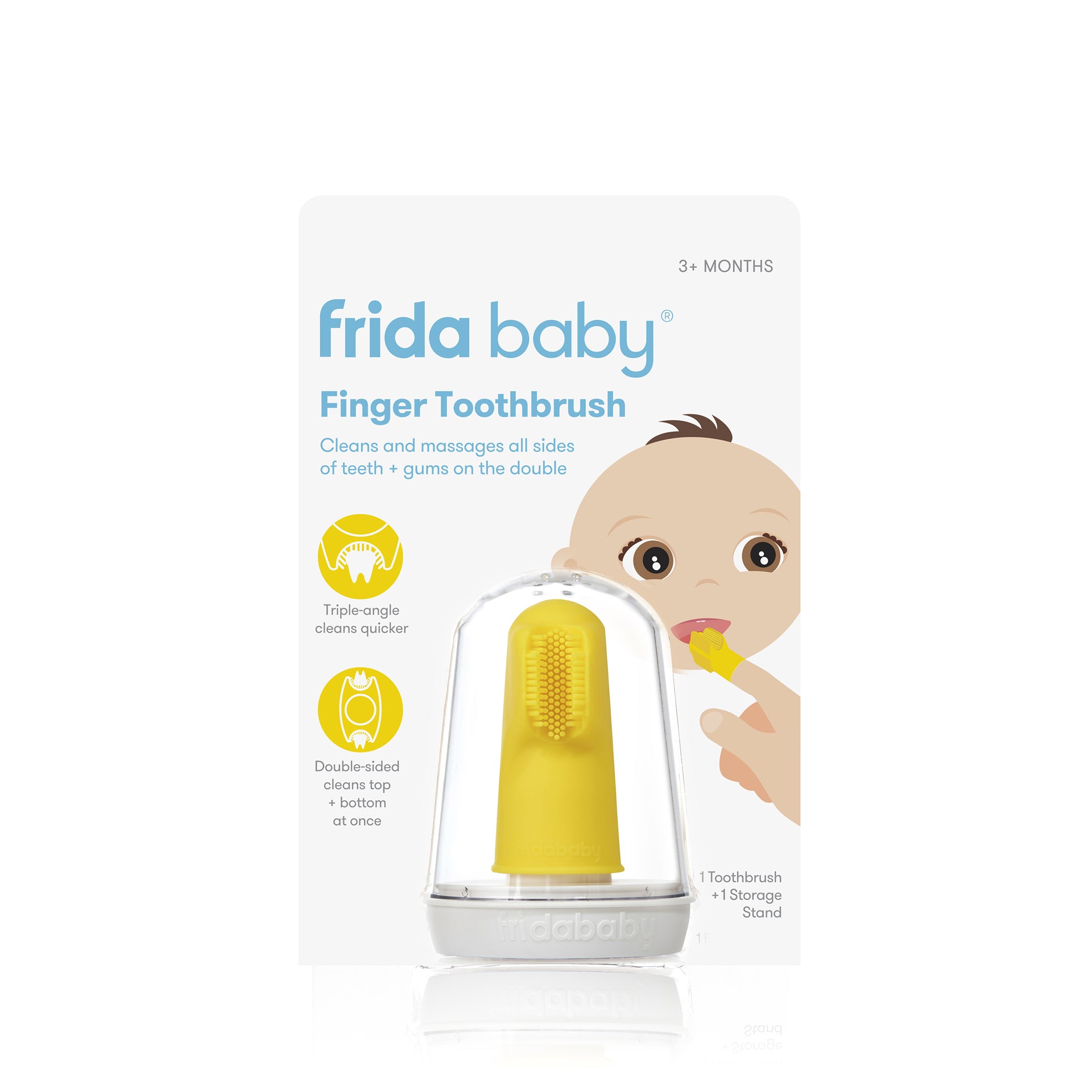 Fridababy® Dvostranska zobna ščetka za na prst Frida