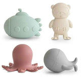 Mushie® Ensemble de Jouets de Bain Sealife 4-Pack