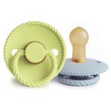Frigg® Natural rubber Pacifier Rope Green Tea/Powder Blue