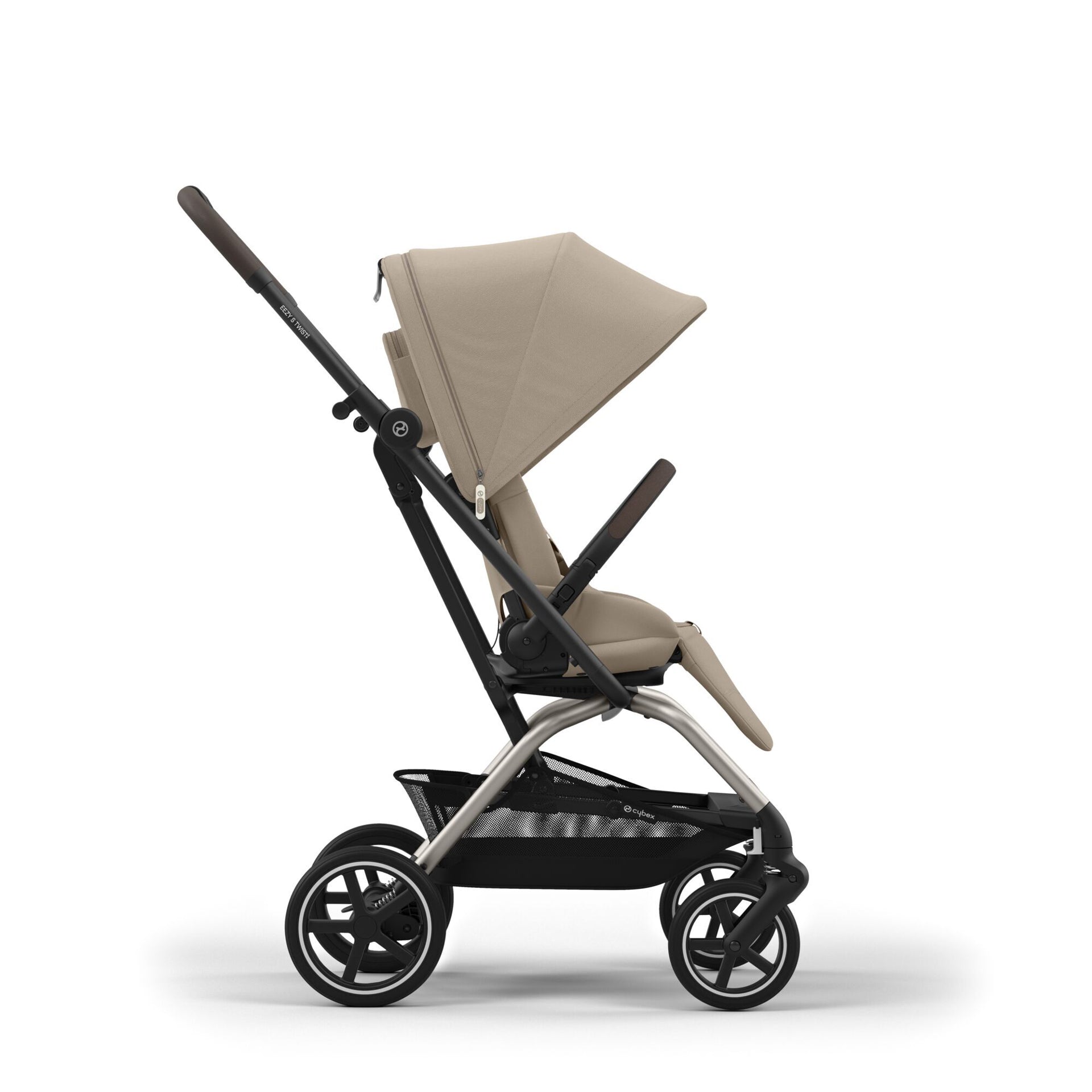 Cybex® Otroški voziček Eezy S Twist+2 Almond Beige (Taupe Frame) Cybex
