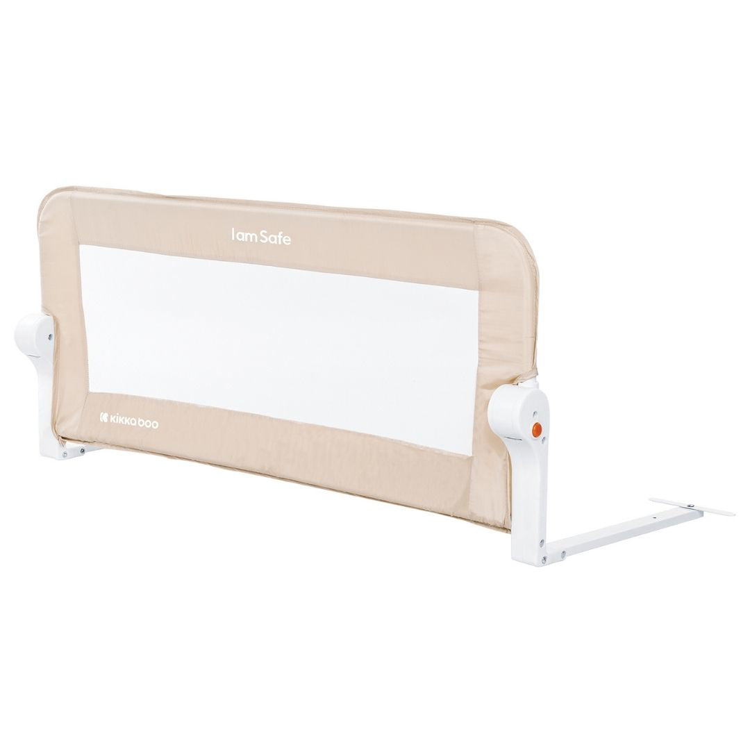 KikkaBoo® Posteljno varovalo I am Safe 102cm Beige KikkaBoo