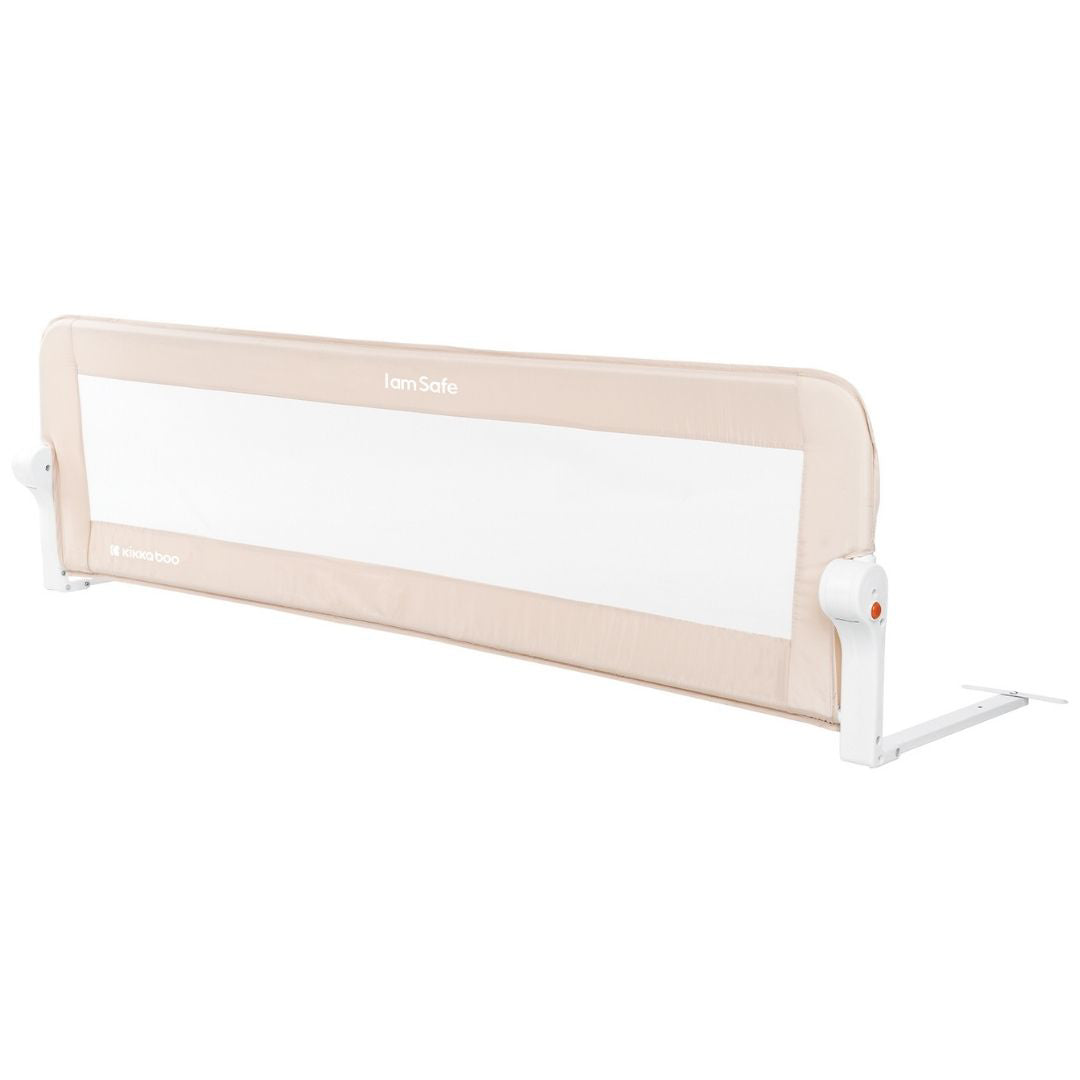 KikkaBoo® Posteljno varovalo I am Safe 150cm Beige KikkaBoo