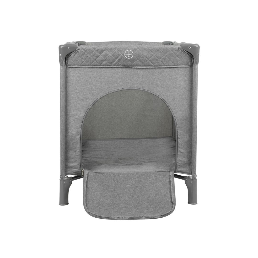 KikkaBoo® Prenosna posteljica 2 levels 125x65 Medley PLUS Grey KikkaBoo