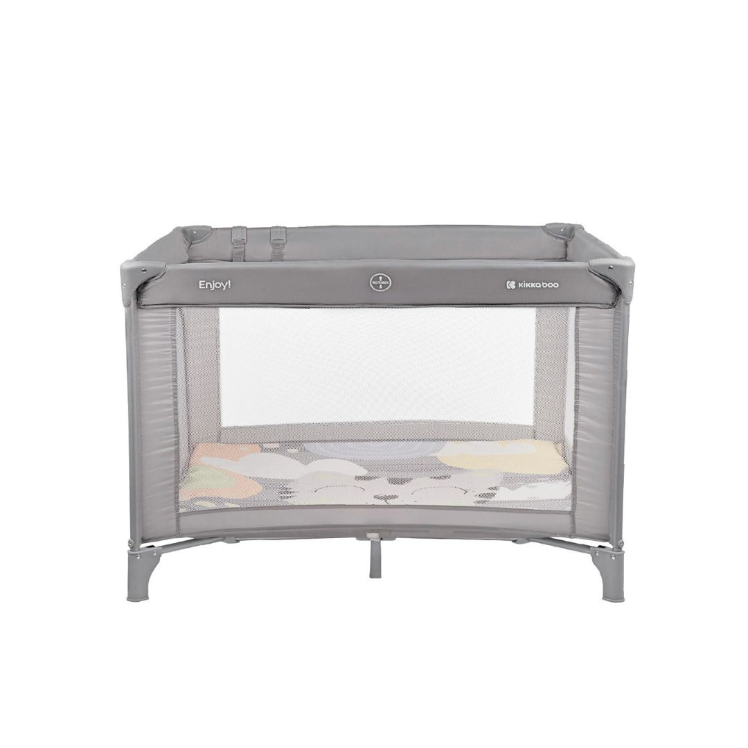 KikkaBoo® Otroška stajica 97x97 Enjoy Grey Cat KikkaBoo