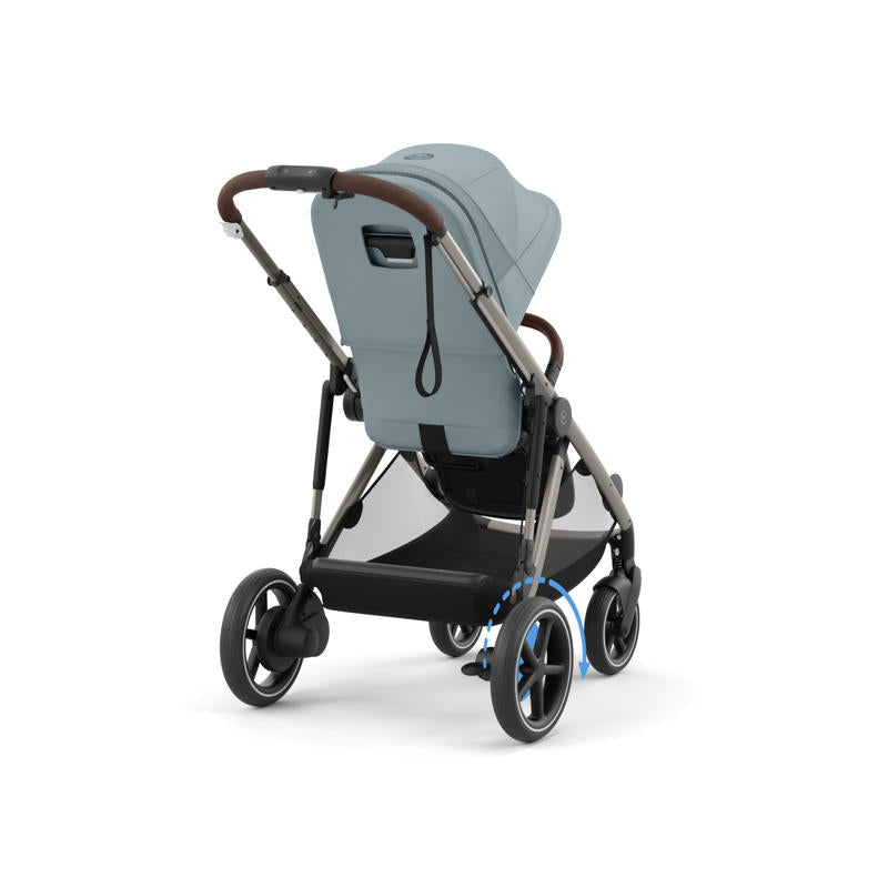 Cybex® Otroški voziček e-Gazelle™ S Stormy Blue (Taupe Frame) Cybex
