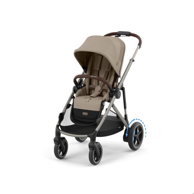 Cybex® Otroški voziček e-Gazelle™ S Almond Beige (Taupe Frame) Cybex