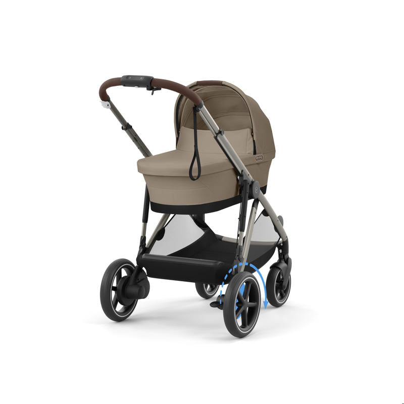 Cybex® Otroški voziček e-Gazelle™ S Almond Beige (Taupe Frame) Cybex