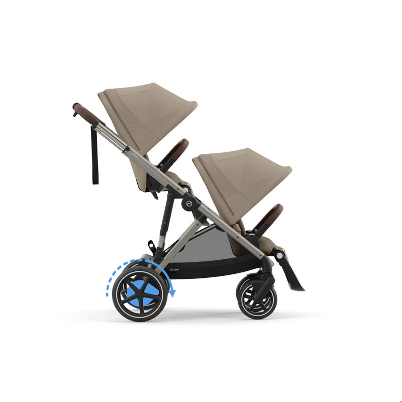 Cybex® Otroški voziček e-Gazelle™ S Almond Beige (Taupe Frame) Cybex
