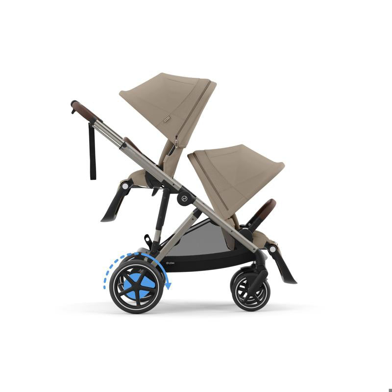 Cybex® Otroški voziček e-Gazelle™ S Almond Beige (Taupe Frame) Cybex