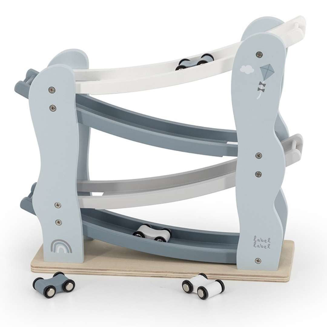 Label Label® Lesena dirkalna steza Car Slider Blue Label Label