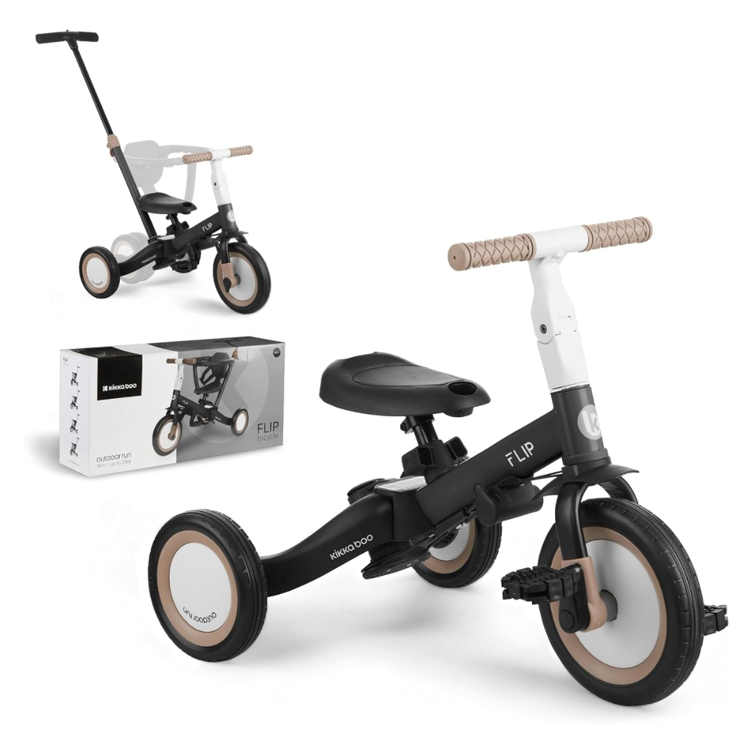 KikkaBoo® Tricycle 5in1 Flip Black Evitas