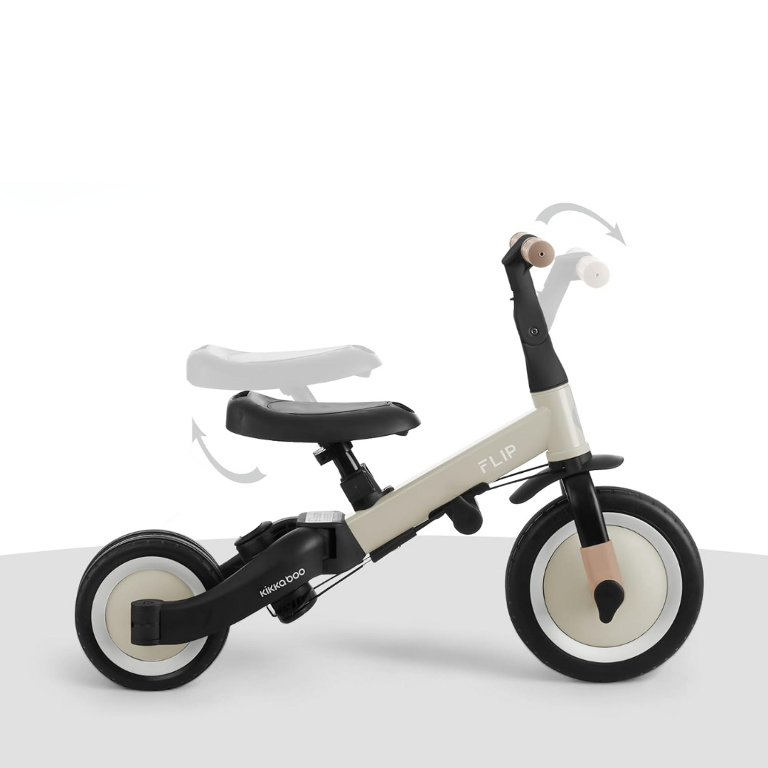 KikkaBoo® Otroški tricikel 5in1 Flip Beige KikkaBoo