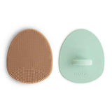 Mushie® Cradle Cap Brush-2 pack Natural/Cambridge Blue