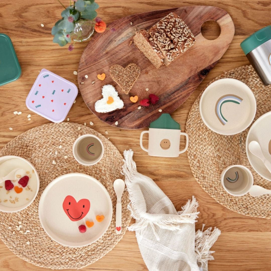 Lässig® Žlica 4 kos Happy Rascals Smile Sky Blue Lässig