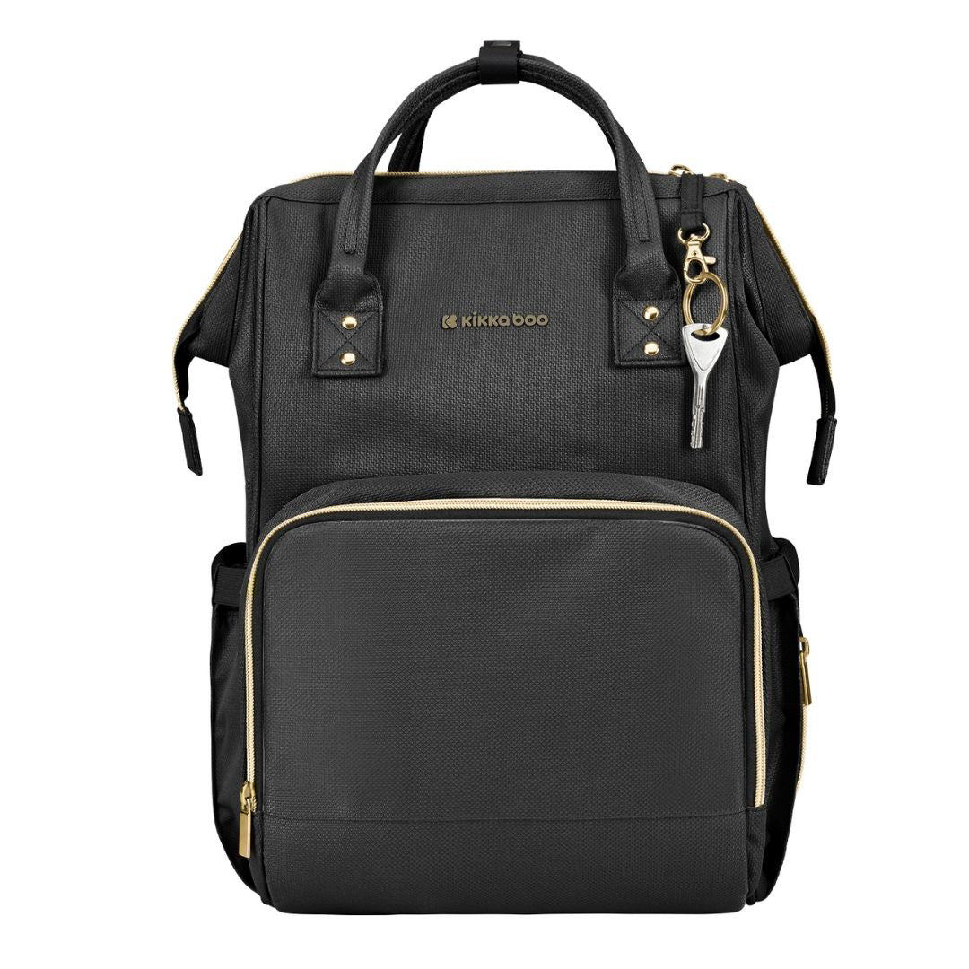 KikkaBoo® Previjalni nahrbtnik Siena Black & Gold 2025 KikkaBoo