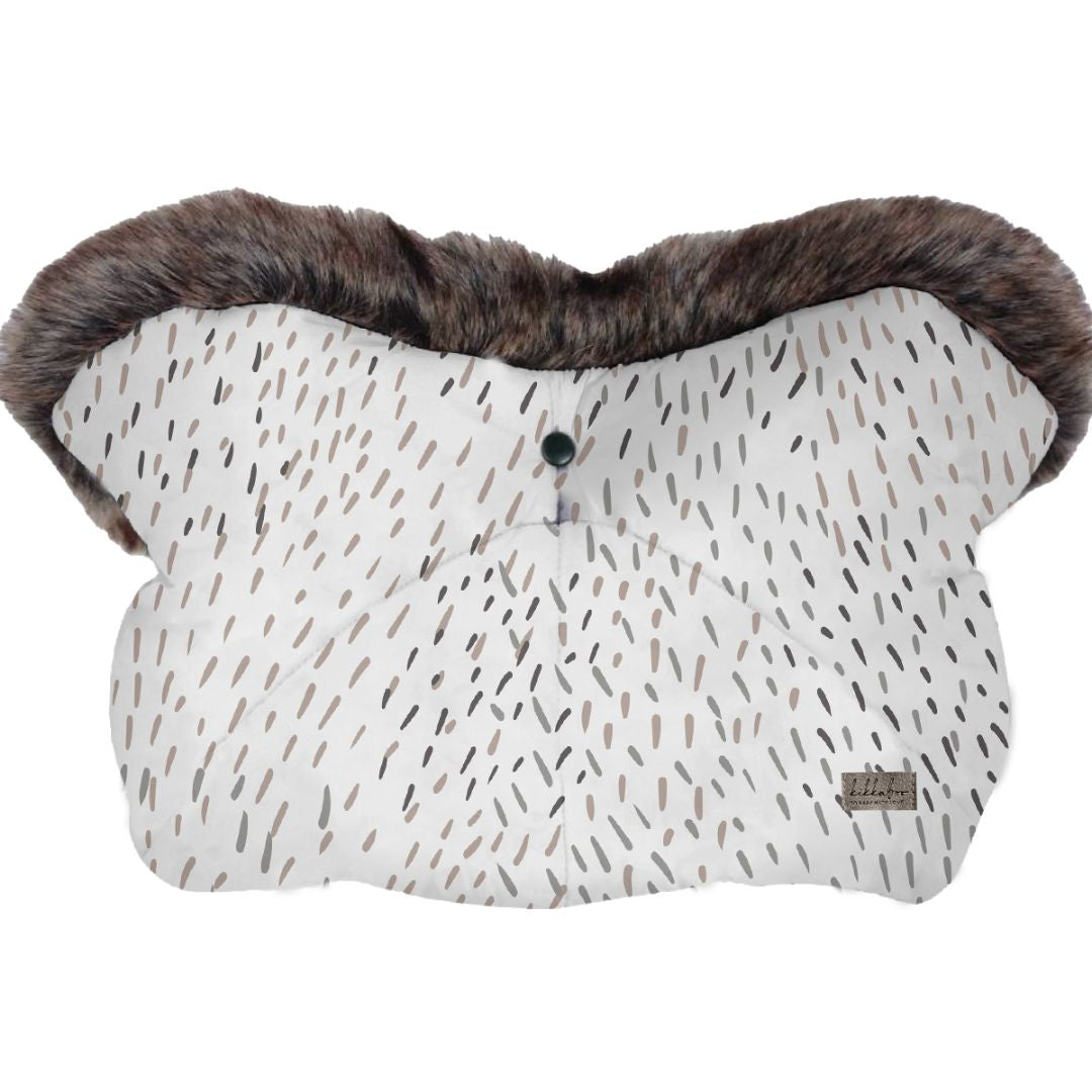 KikkaBoo® Enojna rokavica za voziček Trendy Memphis White KikkaBoo