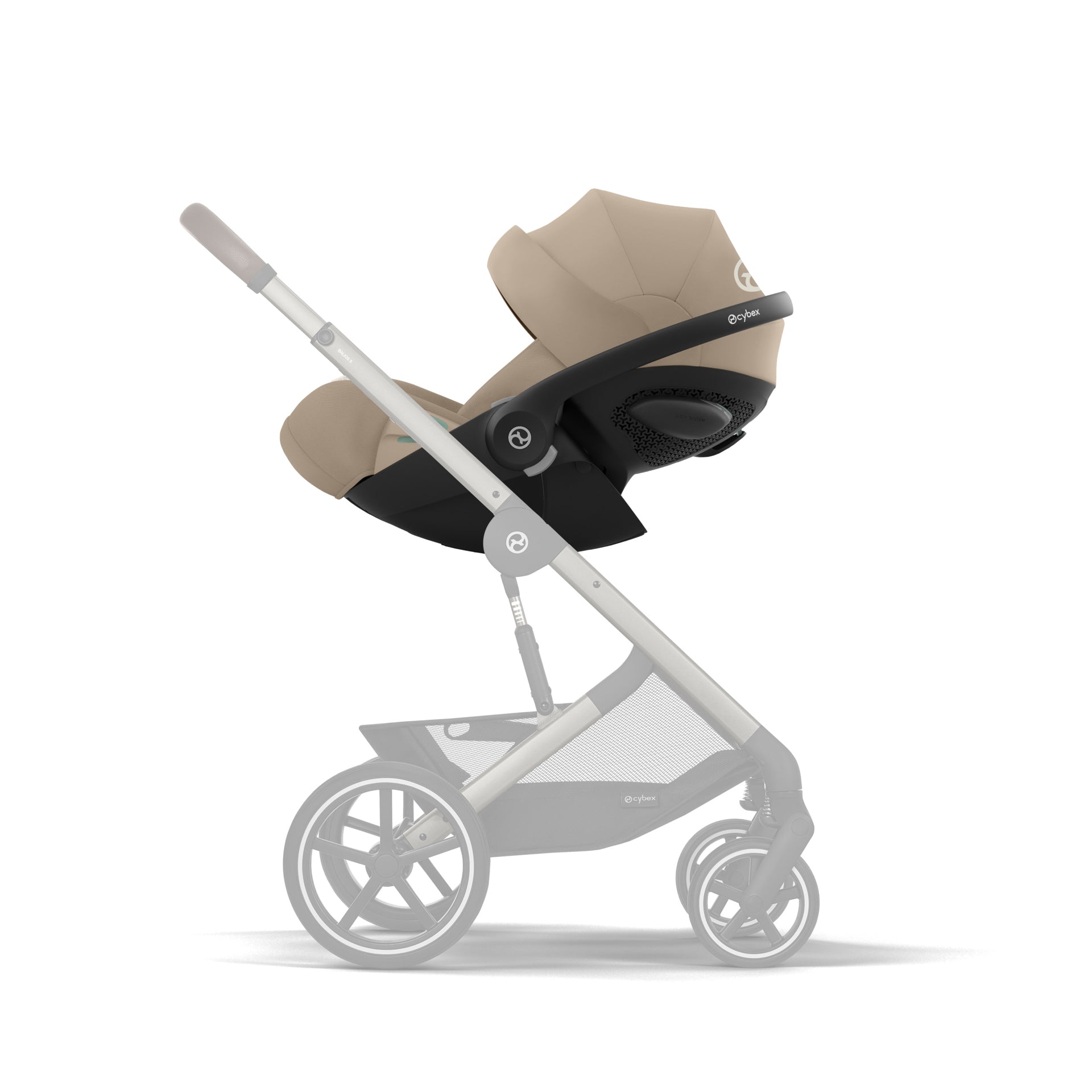 Cybex® Otroški voziček s košaro 2v1 Balios S Lux (0-22 kg) Almond Beige (Taupe Frame) Cybex