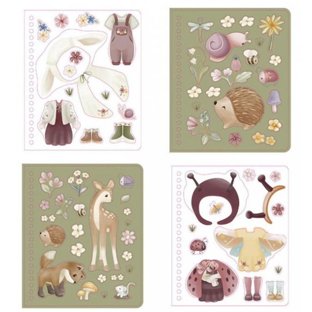 Little Dutch® Knjiga z nalepkami Fairy Garden Dress Me Up Little Dutch