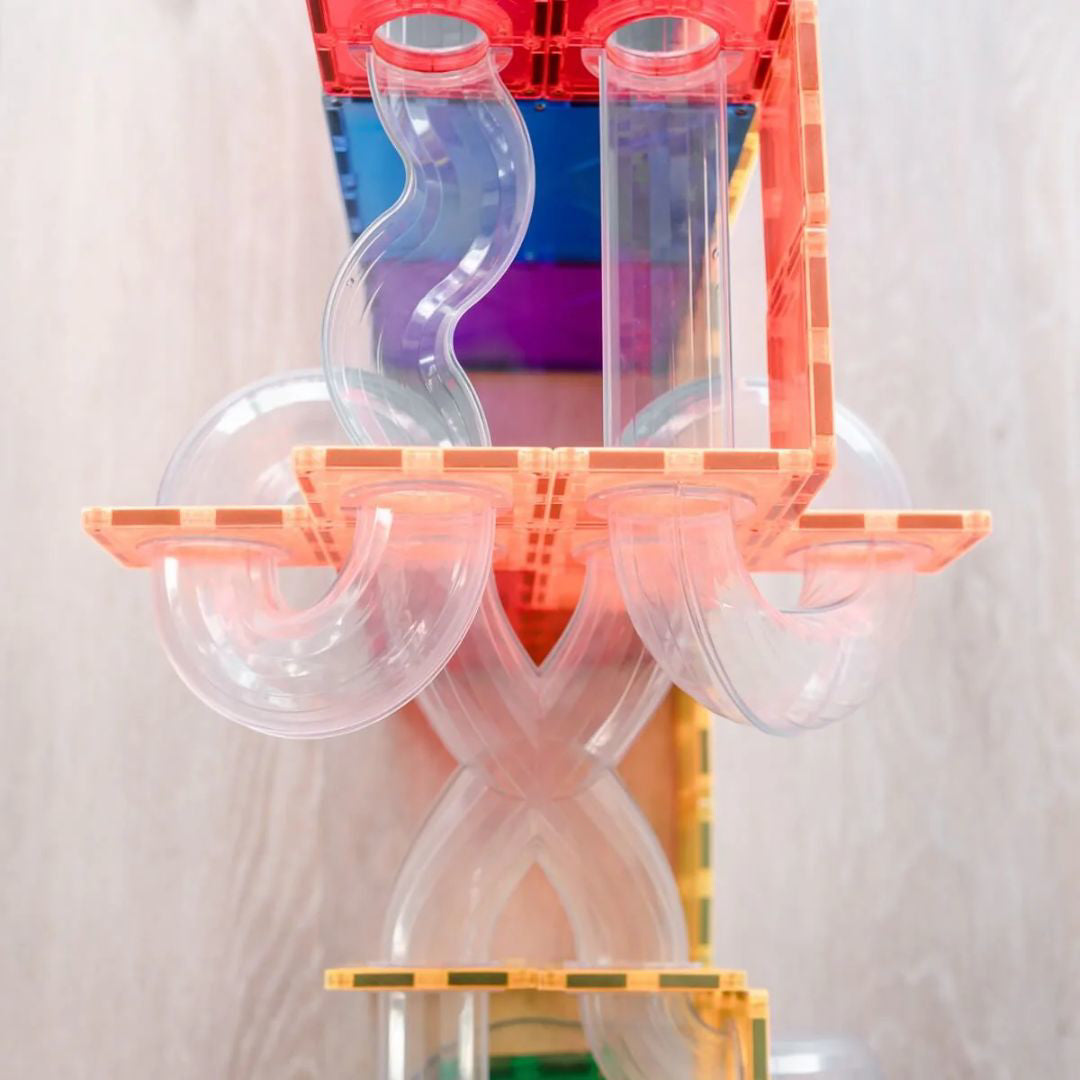 Connetix® Magnetne ploščice Rainbow Ball Run Expansion Pack 66-delni Connetix