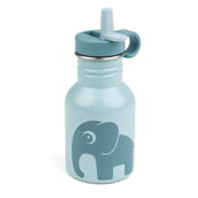 Done by Deer® Kovinska steklenička s slamico Elphee Blue 350 ml Done by Deer